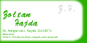 zoltan hajda business card